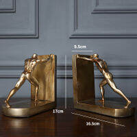 Creative Hercules Bookends Vintage Bookcase Desktop Book Leaning Wine Cooler Office Crafts Home Decoration