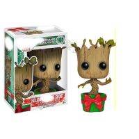 Funko ป๊อปมาร์เวล: Groot เต้นรำวันหยุดตุ๊กตาตุ๊กตาขยับแขนขาได้สำหรับเด็กชุดสะสมของเล่นเด็ก