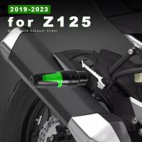 แผ่นเลื่อนอลูมิเนียมกันท่อไอเสียมอเตอร์ไซค์สำหรับ Kawasaki Z125อุปกรณ์เสริม2022 125 Z 2019-2023 2020 2021ฝาครอบป้องกันล้ม