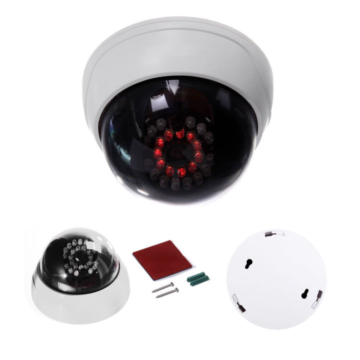 indoor-cctv-fake-dummy-dome-security-camera-with-ir-leds-white