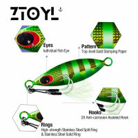 ZTOYL 1ชิ้น10-60กรัมเหยื่อตกปลาเลเซอร์ตา3D 5-8.5เซนติเมตรเหยื่อตกปลาปลอม10สีปลาซิวจมหนัก