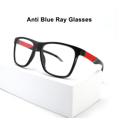 สแควร์แฟชั่นป้องกันลูเรย์ไม่มีองศาแว่นตาป้องกันรังสีแว่นตาสำหรับผู้ชายโทรศัพท์มือถือ TR90ปรากฏการณ์กรอบเปลี่ยนเลนส์
