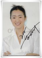 Gong Li   autographed signed with pen  photo 6 inches collection new chinese actor  freeshipping 09.2016 02  Photo Albums