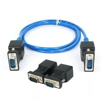 ( Pro+++ ) คุ้มค่า HIPERDEAL VGA TO RJ45 1 คู่ VGA Extender ชาย/ชาย LAN Cat5 Cat5e RJ45 Ethernet อะแดปเตอร์แปลงตัวเชื่อมต่อ ราคาดี อะ แด ป เตอร์ อะแดปเตอร์ รถยนต์