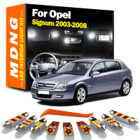 MDNG 12ชิ้น C An BUS สำหรับ Opel Signum 2003 2004 2005 2006 2007 2008ยานพาหนะโคมไฟ LED ภายในโดมแผนที่ลำต้นชุดไฟรถยนต์ Led หลอดไฟ