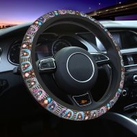 Lovely Santoro Gorjuss Steering Wheel Cover for Women Anti-slip Steering Wheel Protector Universal Fit 15 inch Car Accessories