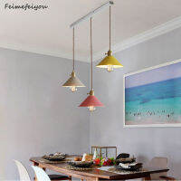 Nordic simple modern creative coffee shop bedroom bar restaurant brass lamp holder color macaron small umbrella chandelier