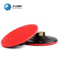 Z-LION 2 pcs 4 Inch Plastic Backer Pad M14 Thread Backing Pad With Hook Loop Abrasive Tool Diamond Polishing Pads Holder