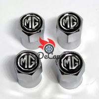 จุกลม ยางรถยนต์ พร้อมโลโก้ เอ็มจี MG 1 ชุด (4 อัน) - Car Tire Valve Caps