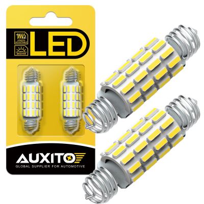 【CW】AUXITO 2Pcs Festoon C10W LED 39mm 41mm 42mm Canbus Error Free 6500K White Car Interior Lights Reading Dome Trunk Lamp Adjustable