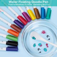 Water Floating Doodle Pen Watercolor Pen Erasable Whiteboard Pen Colorful Magical Water Painting Pen Child Early Education Toys