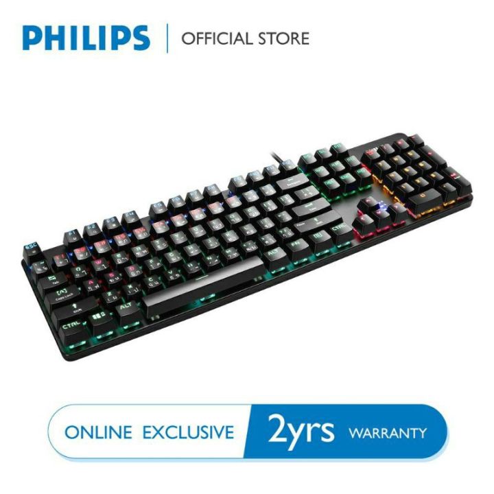 philips-spk8401-คียบอร์ดเกมส์มิ่ง-professional-gaming-rgb-mechanical-keyboard-ประกันศูนย์-2-ปี