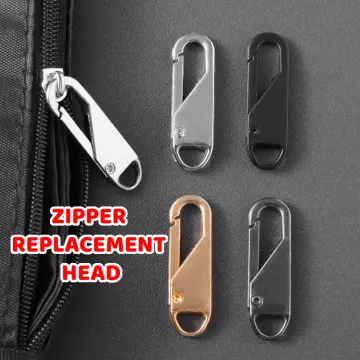 6x Fix Zipper Puller Zip Slider Repair Kit Removable Rescue Replacement Head