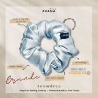 AVANA Grande Mulberry Silk Scrunchies สี Snowdrop ยางรัดผมผ้าไหม Mulberry ถนอมเส้นผม