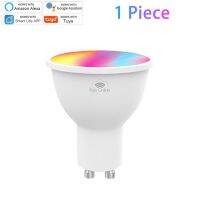 【✴COD✴】 zao063669 Gu10สายไฟตกแต่งถ้วยโคมไฟ Led หลอดไฟอัจฉริยะ4.5วัตต์รองรับ Alexa Google Home รีโมทควบคุมด้วยเสียงโคมไฟ Led หรี่แสงได้สมาร์ทโฮม