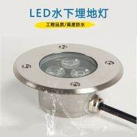 卐☌ Led underwater buried lights embedded light waterproof ultra-thin stainless steel fish pond swimming pool wall