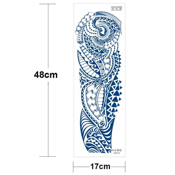 yf-juice-tattoo-natural-ink-long-lasting-2-weeks-semi-permanent-water-transfer-stickers-large-size-arm-sleeve-men-boy