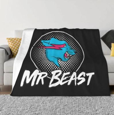 （Contact customer service for customization）01（in stock）Vintage Mr Game Blanket Wool Funny Four Seasons Mr Game Beast Portable Throwing Blanket Car Bed Plush Thin Duvet（Can send pictures for customization）（Multi size inventory）01