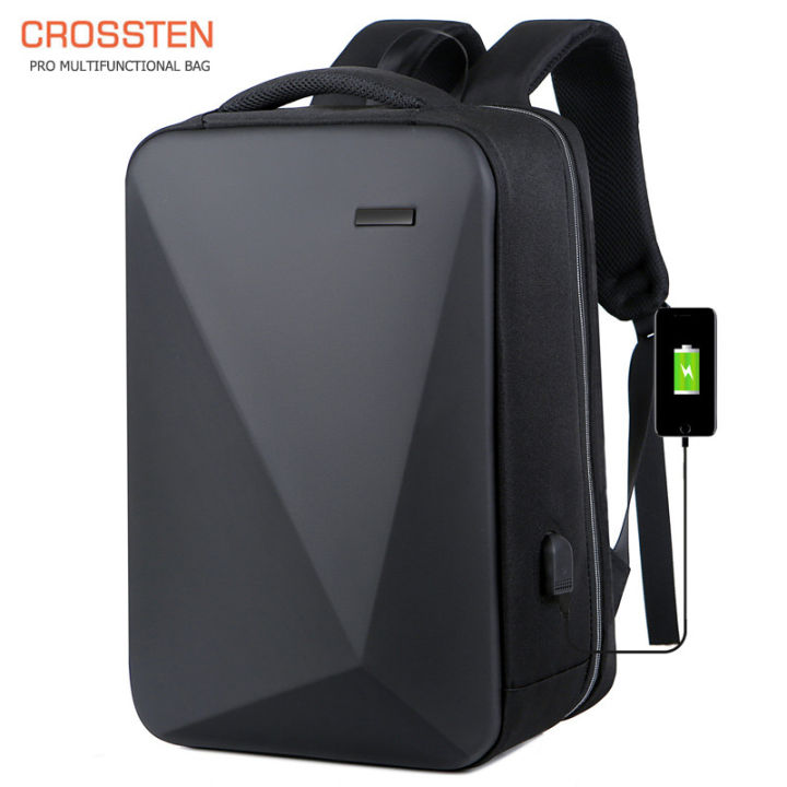 crossten-ล็อคกันขโมย15-6-แล็ปท็อปกระเป๋าเป้สะพายหลัง-usb-ชาร์จมัลติฟังก์ชั่กันน้ำธุรกิจ-d-aypack-mochila-กระเป๋านักเรียน