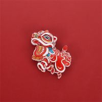 Chinese Style refrigerator magnet Chinese New Year festive cartoon lion dance Cute creative resin refrigerator magnet home decor