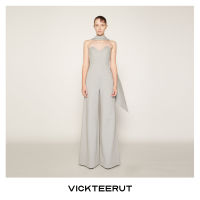 VICKTEERUT (ราคาปกติ 13,500-.) Strapless Jumpsuit with Matching Shawlจั๊มสูท เกาะอก พร้อมพันคอ