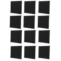 12 Pack Sound Proof Foam Panels Pyramid Design Acoustic Foam Acoustic Foam 1.2inch X 20inch X 20inch for Home &amp; Pro Studios