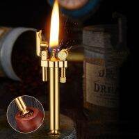 Hot Selling German ROWENTA Detachable Pipe Lighter Permanent Cotton Core Pure Copper Kerosene Windproof Grinding Wheel Lighter 1