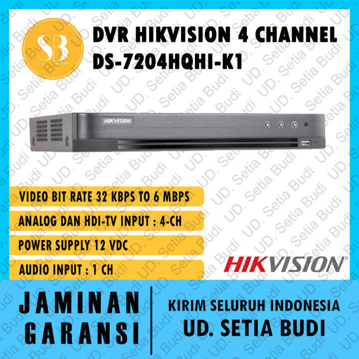 DVR Hikvision 4 Channel DS-7204HQHI-K1 | Lazada Indonesia