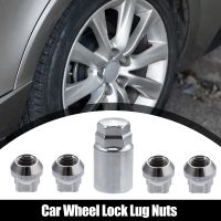 X Autohaux M14x1.5 Car Wheel Lock Lug Nuts Set Anti Theft Lug Nut Screw Fit for Tesla 3 S X Y 2012-2022-Pack of 5 Silver Tone Nails  Screws Fasteners