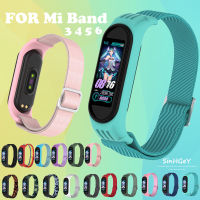 SinHGeY สายรัดข้อมือไนล่อน Mi Band 3/4,สายรัดข้อมือเปลี่ยนสายได้วัสดุมีความยืดหยุ่นสูง