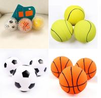 【YF】❖☄✚  1pcs Diameter 6cm Squeaky Dog for Small Dogs Rubber Chew Pets Brinquedo Cachorro