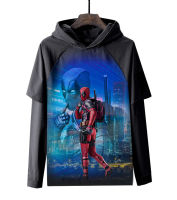 Deadpools ผู้ชาย Hoodies ผู้หญิงแขนยาวเสื้อยืดมีฮู๊ดการ์ตูนอเมริกาแขนยาวเสื้อยืดเสื้อผ้า Hooded HW43เสื้อผ้าสำหรับผู้ใหญ่ฤดูใบไม้ผลิ Casual แฟชั่นกีฬา