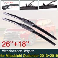 ใบมีดไม้เช็ดรถสำหรับ Mitsubishi Outlander 2013 2014 2015 2016 2017 2018 2019 3rd Gen ที่ปัดน้ำฝนอุปกรณ์เสริมกระจกหน้ารถ