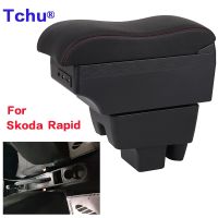 hot！【DT】☽✥❈  Skoda Armrest Polo 2020 2021 Car USB Rechargeable Ashtray Parts