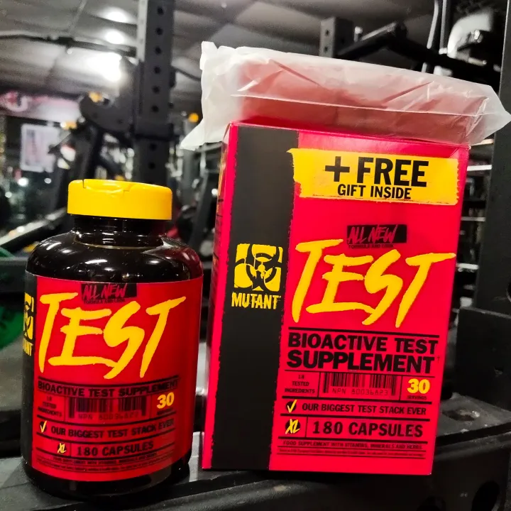 MUTANT TEST Natural Testosterone Booster 180pcs , FREE Gift Inside