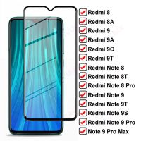 11D กระจกเทมเปอร์เต็มสำหรับ Xiaomi Redmi 8 8A 9 9A 9C 9T ปกป้องหน้าจอ Redmi Note 8 9T 6 Pro Max 8T 9S ฟิล์มแก้วป้องกัน