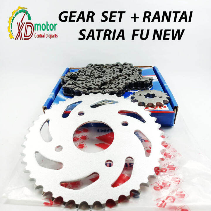 Gear Set Rantai Satria Fu New Gir Suzuki Kualitas Asli Original