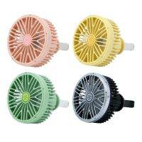 【YD】 Automobile Car Air Vent USB Rotation with Night Speeds Wind