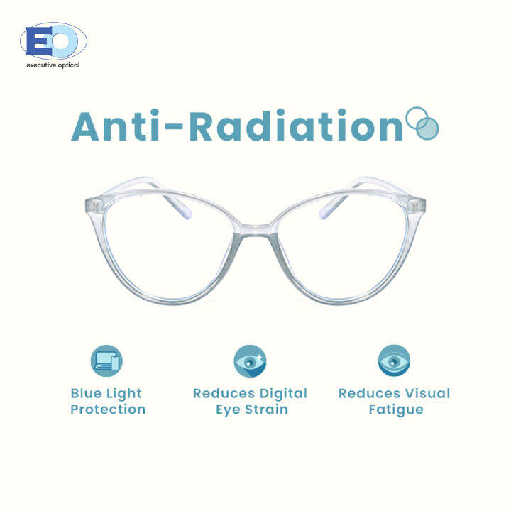 Eo Viseo Anti Radiation Eyeglasses Vs201229 Non Graded For Men And Women Lazada Ph 0432