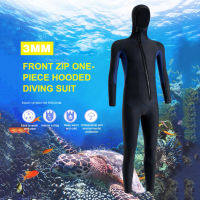 Neoprene Diving Protection Clothes Cold Proof Unisex Snorkeling Surfing Swimsuit with Zipper Anti-scratch Water Sports Equipment