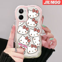 เคส JIUMOO สำหรับ Realme 10เคสลายปลาดาวแพททริกน่ารักขอบคลื่นเนื้อครีมเคสมือถือกันกระแทกแบบใสนิ่มที่สร้างสรรค์เคสโปร่งใสลายกล้องถ่ายรูปซิลิกาเจลฝาครอบป้องกัน