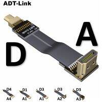 A-D ไมโคร-HD 2.0สายแปลงสัญญาณ HD มุม A ถึง D ประเภทสำหรับพีซีโทรทัศน์ความละเอียดสูงเอวี LCD FPV FFC มัลติคอปเตอร์3D