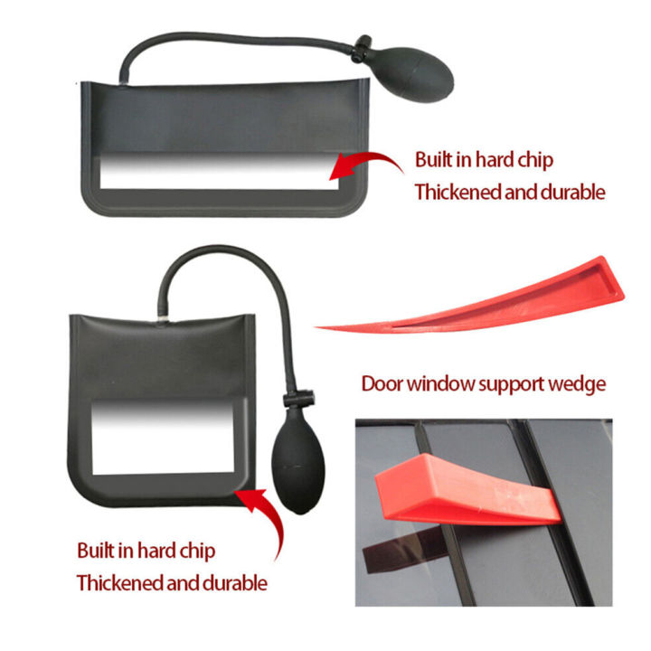 รถ-wedge-ปั๊มช่างทำกุญแจหนาซ่อมประตู-air-cushion-ฉุกเฉินเปิดปลดล็อกชุดเครื่องมือรถเปิดประตูชุดพร้อมกระเป๋าถือ