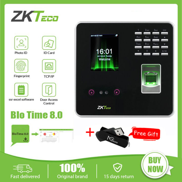 Zkteco Biometrics Face Recognition Fingerprint Time Card Attendance Machine Bundy Clock Time