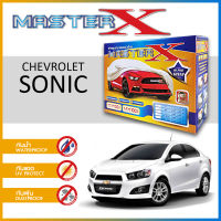 ผ้าคลุมรถ CHEVROLET SONIC 4 ประตู ตรงรุ่น กล่อง MASTER-X ผ้า HI-PVC อย่างดีหนาพิเศษ ป้องกันแดด ป้องกันฝน ป้องกันฝุ่น