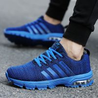 New Men Shoes Casual White Sneakers Mens Trainers Air Cushion Men Sneakers Leisure Blue Shoes Men Tenis Masculino Adulto