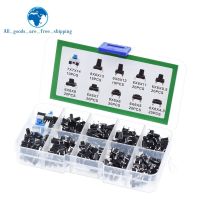 180PCS 10 Type 6x6 Light Micro Touch Switch Set Push Button Switch Kit Assortment Set DIY Tool Accessories 6x6 Keys Tact ON/OFF