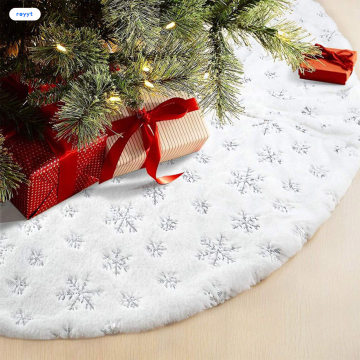กระโปรงผ้าพลีซต้นคริสต์มาส-ghj-พร้อมเลื่อมพรมเช็ดเท้าวางของขวัญคริสต์มาสสำหรับร้านค้าร้านอาหารและโรงแรม