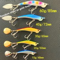 (CIYS outdoor) Ufishing โลหะกุ้งล่อตกปลาจิ๊กหอกเหยื่อ15กรัม20กรัม30กรัม40กรัม60กรัมส่องสว่าง Jigging เหยื่อ1ชิ้น/ล็อต VIB เหยื่อ