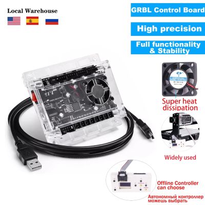 ✓ GRBL 3-Axis Control Board 1.1 USB Port Offline Controller Offline Control Board With ABS Case For CNC Engraving Machine 3018